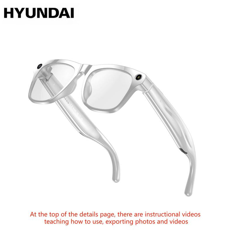 HYUNDAI XK ONE Pro Intelligent Camera and Video Glasses, Built-In High-Definition Camera, Equipped with Surround Sound Headphones and Speakers,Have Smart Polarized Lenses That Block Blue Light. They Are Suitable for Daily Activities Such Work and Driving.